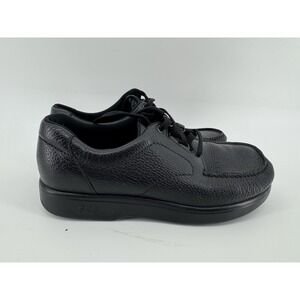 SAS Bout Time Shoes Men's 11.5 WW Black Leather Comfort Moc Walking Sneakers